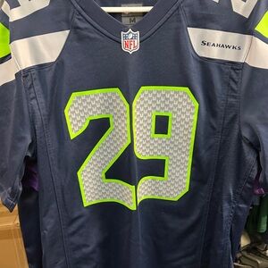 NFL Jersey with Neon Green Highlights